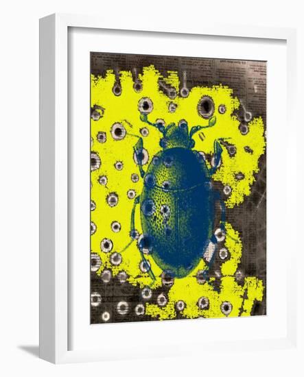 Blue Bug-Jan Weiss-Framed Art Print