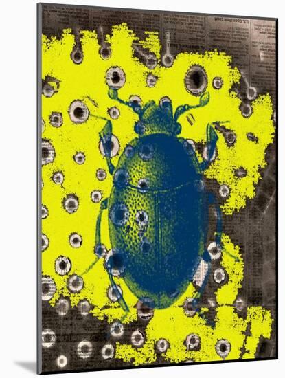 Blue Bug-Jan Weiss-Mounted Art Print