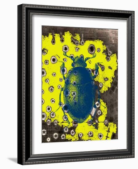 Blue Bug-Jan Weiss-Framed Art Print