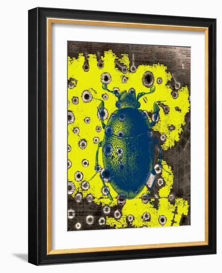 Blue Bug-Jan Weiss-Framed Art Print