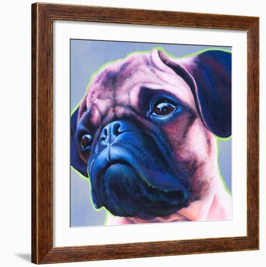 Blue Bulldog-R Berghaus-Framed Art Print