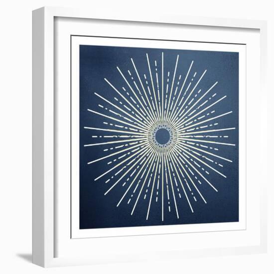 Blue Burst-Kimberly Allen-Framed Art Print