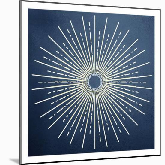 Blue Burst-Kimberly Allen-Mounted Art Print