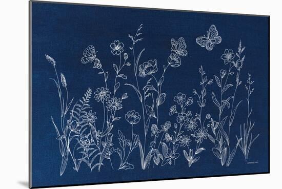 Blue Butterfly Garden-Danhui Nai-Mounted Art Print
