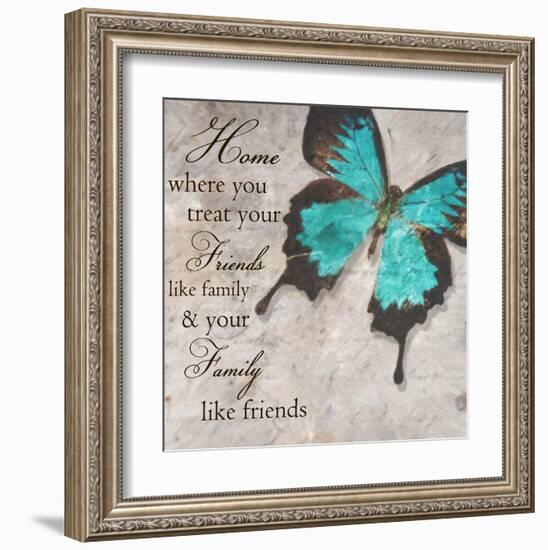 Blue Butterfly II-Taylor Greene-Framed Art Print