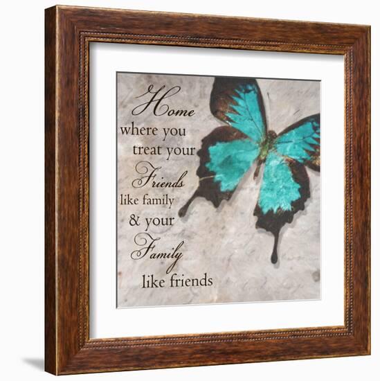 Blue Butterfly II-Taylor Greene-Framed Art Print