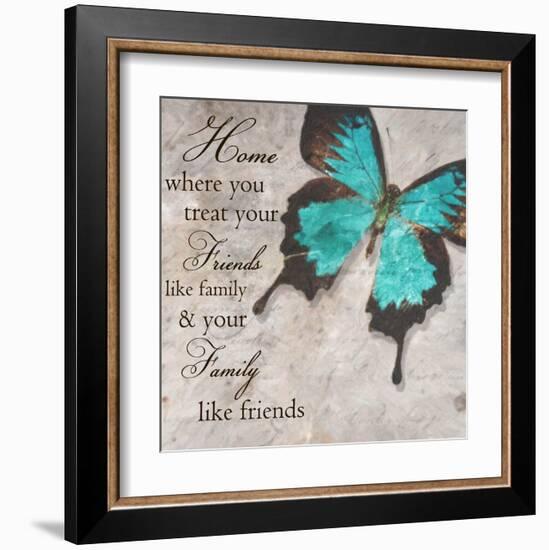 Blue Butterfly II-Taylor Greene-Framed Art Print