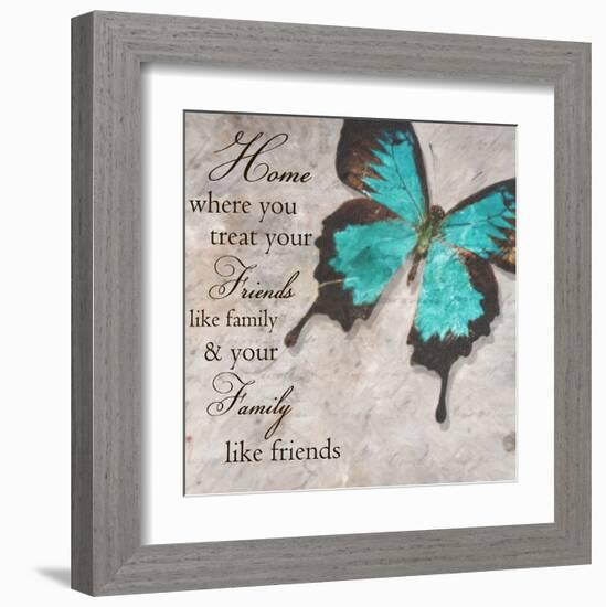 Blue Butterfly II-Taylor Greene-Framed Art Print