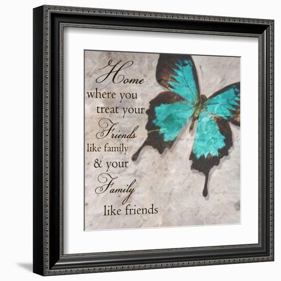 Blue Butterfly II-Taylor Greene-Framed Art Print