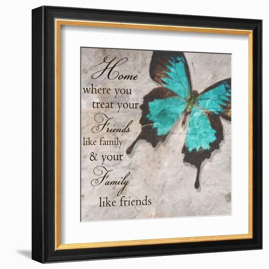 Blue Butterfly II-Taylor Greene-Framed Art Print