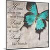 Blue Butterfly II-Taylor Greene-Mounted Art Print