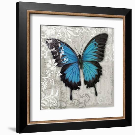 Blue Butterfly II-Alan Hopfensperger-Framed Art Print