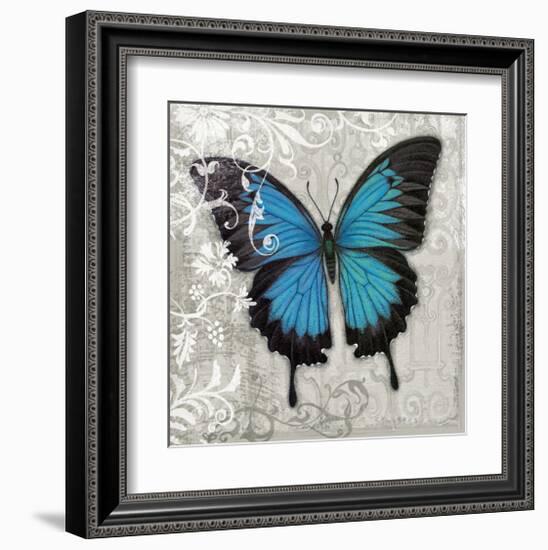 Blue Butterfly II-Alan Hopfensperger-Framed Art Print