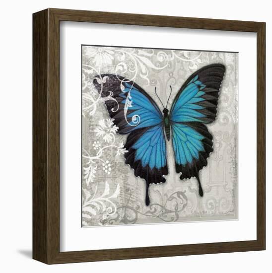 Blue Butterfly II-Alan Hopfensperger-Framed Art Print