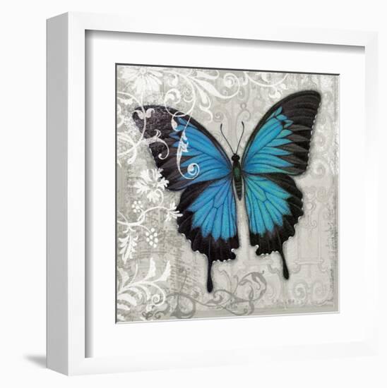 Blue Butterfly II-Alan Hopfensperger-Framed Art Print