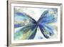 Blue butterfly-Allison Pearce-Framed Art Print