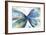 Blue butterfly-Allison Pearce-Framed Art Print