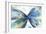 Blue butterfly-Allison Pearce-Framed Art Print