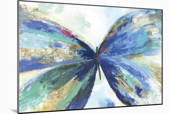 Blue butterfly-Allison Pearce-Mounted Art Print