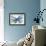 Blue butterfly-Allison Pearce-Framed Art Print displayed on a wall