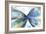 Blue butterfly-Allison Pearce-Framed Premium Giclee Print