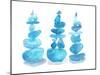 Blue Cairns-Kerstin Stock-Mounted Art Print