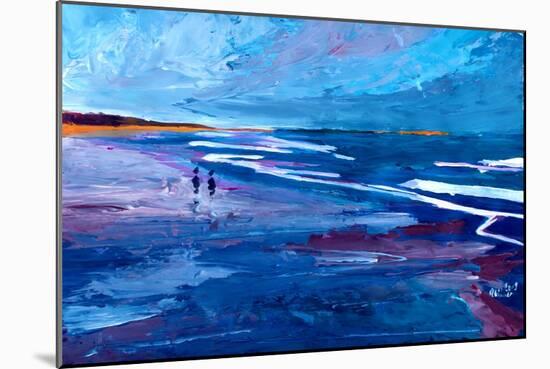 Blue Californian Seascape In Big Sur-Markus Bleichner-Mounted Art Print