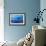 Blue Californian Seascape In Big Sur-Markus Bleichner-Framed Art Print displayed on a wall