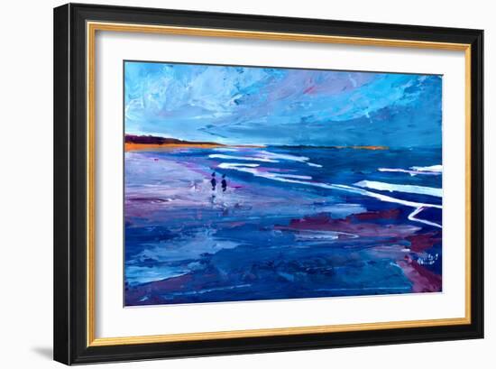 Blue Californian Seascape In Big Sur-Markus Bleichner-Framed Art Print