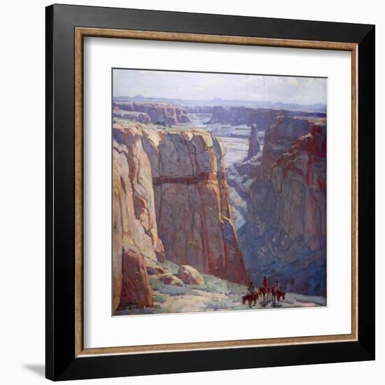 Blue Canyon-Edgar Payne-Framed Art Print