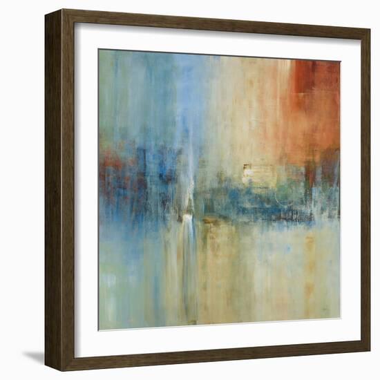 Blue Cascade-Simon Addyman-Framed Art Print