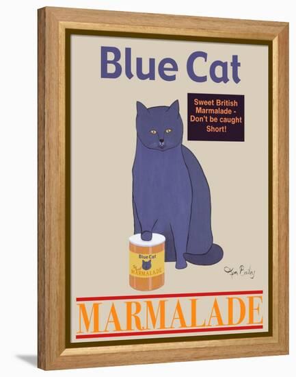 Blue Cat-Ken Bailey-Framed Premier Image Canvas