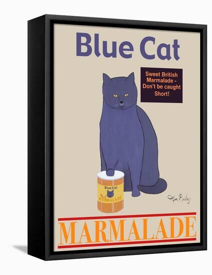Blue Cat-Ken Bailey-Framed Premier Image Canvas