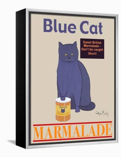 Blue Cat-Ken Bailey-Framed Premier Image Canvas