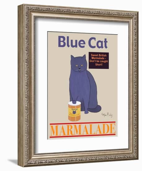 Blue Cat-Ken Bailey-Framed Giclee Print