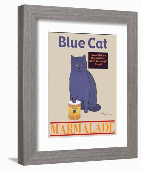 Blue Cat-Ken Bailey-Framed Giclee Print