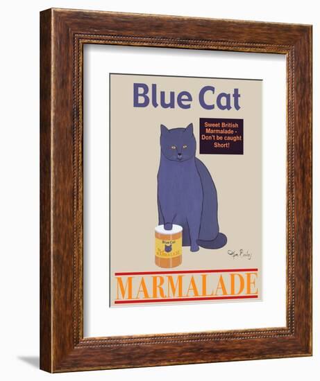 Blue Cat-Ken Bailey-Framed Giclee Print