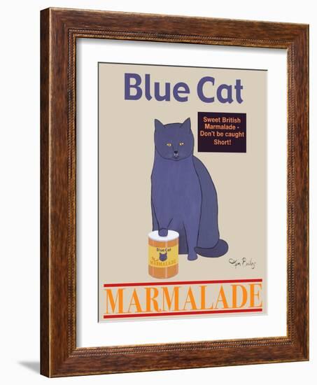 Blue Cat-Ken Bailey-Framed Giclee Print