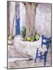 Blue Chair by the Tree, 1993-Diana Schofield-Mounted Giclee Print