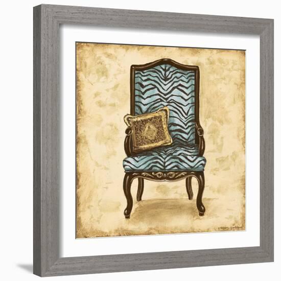 Blue Chair VI-Gregory Gorham-Framed Premium Giclee Print