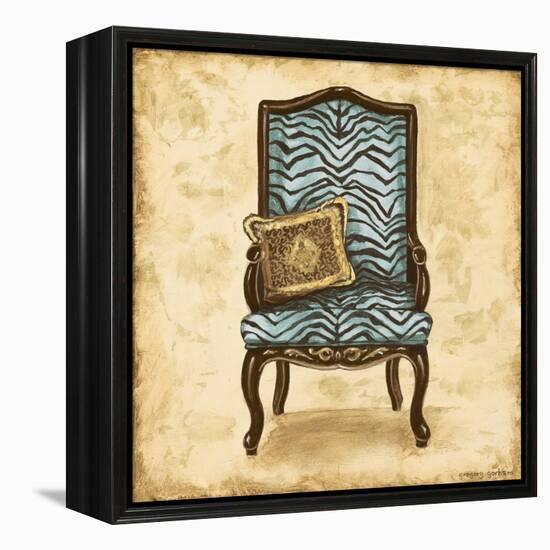 Blue Chair VI-Gregory Gorham-Framed Stretched Canvas