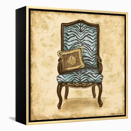 Blue Chair VI-Gregory Gorham-Framed Stretched Canvas