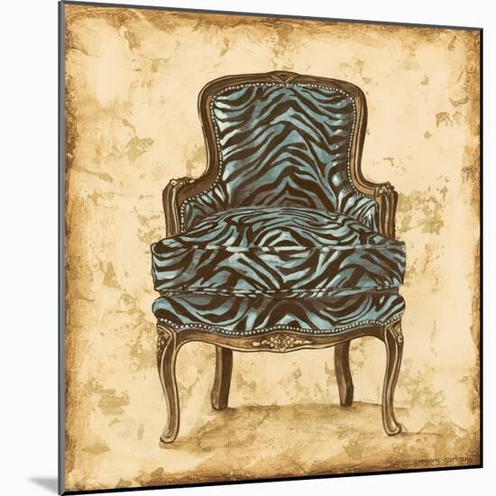 Blue Chair VII-Gregory Gorham-Mounted Art Print