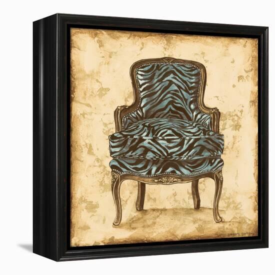 Blue Chair VII-Gregory Gorham-Framed Stretched Canvas