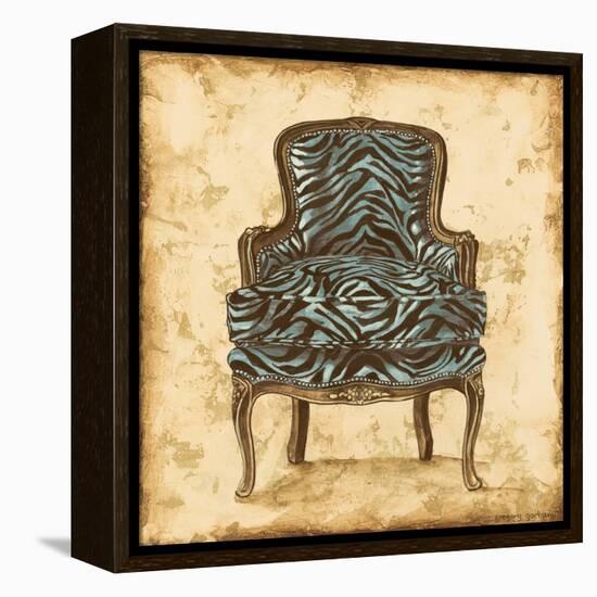 Blue Chair VII-Gregory Gorham-Framed Stretched Canvas