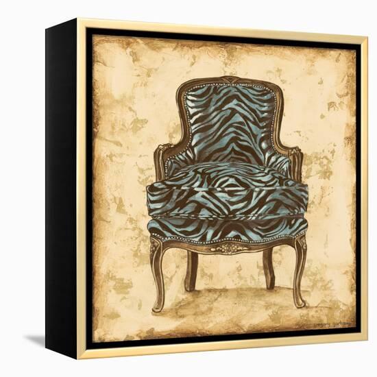 Blue Chair VII-Gregory Gorham-Framed Stretched Canvas