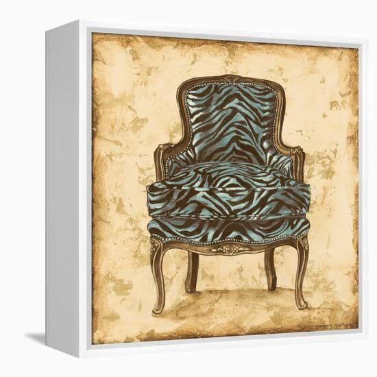 Blue Chair VII-Gregory Gorham-Framed Stretched Canvas