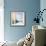Blue chair-Hyunah Kim-Framed Premium Giclee Print displayed on a wall