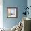 Blue chair-Hyunah Kim-Framed Premium Giclee Print displayed on a wall