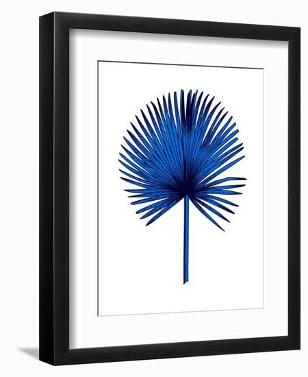 Blue Chamaerops Leaf-Jasmine Woods-Framed Premium Giclee Print